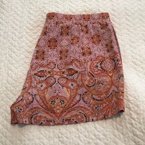 Pre Loved BCBG Maxazria Paisley Shorts, Size Large